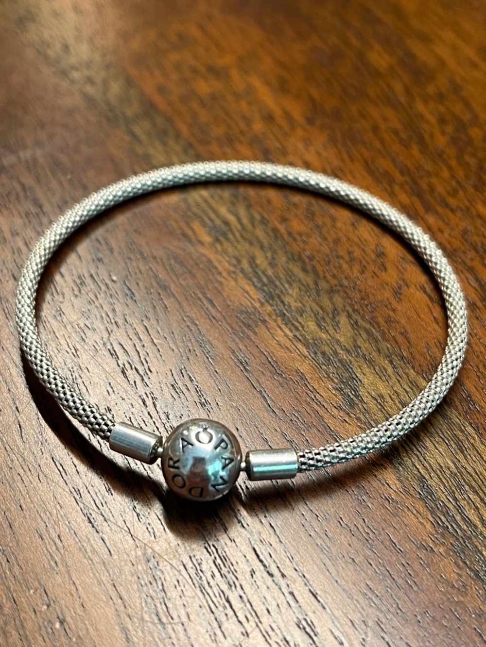 Pandora Moments Mesh Charm Bracelet 7 1/2"